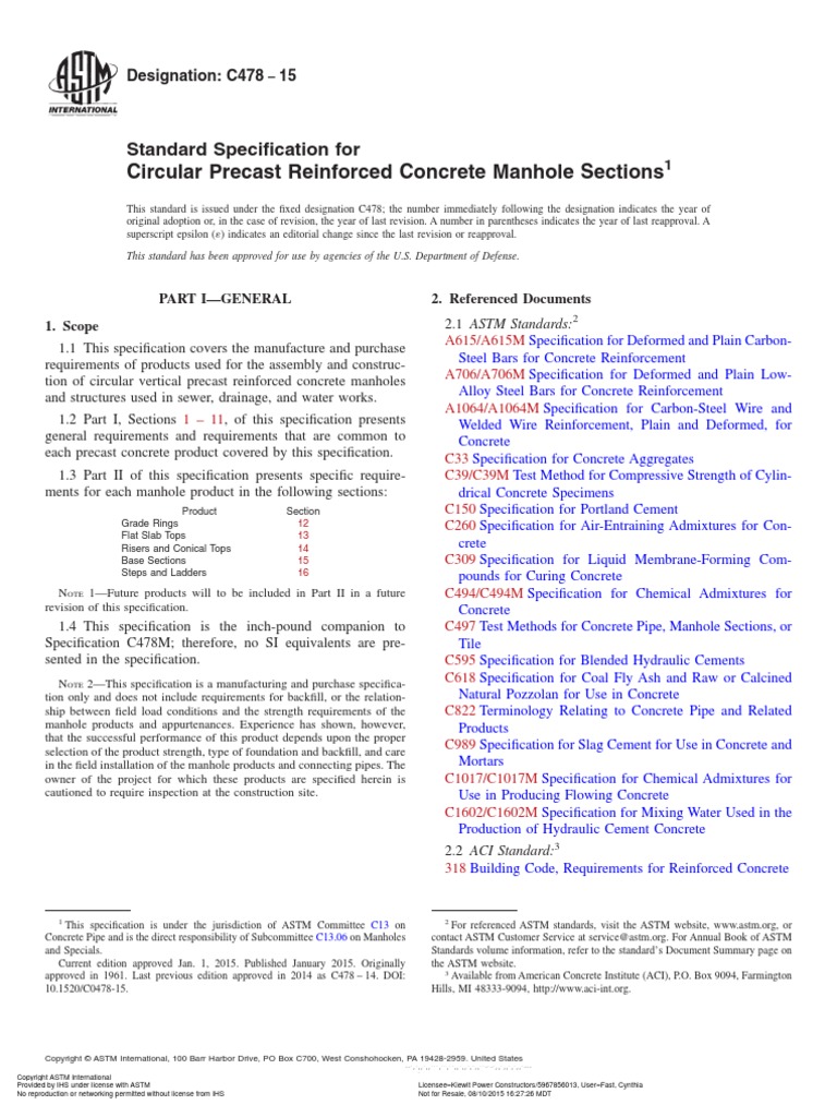 astm c478
